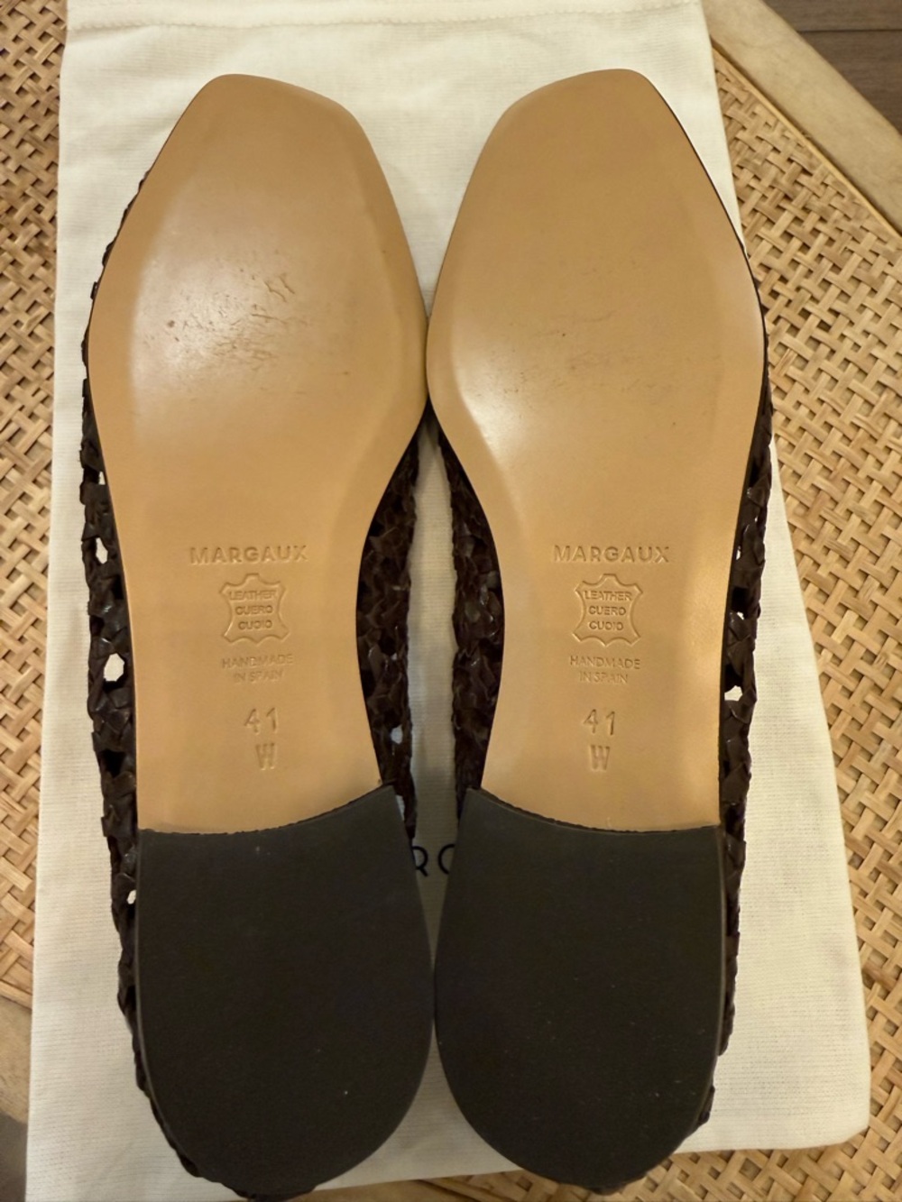 Margaux The Woven Paz Leather Ballet Flat in Espresso -10W - Picture 7 of 7